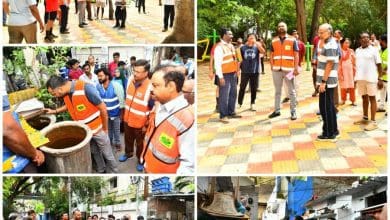 जीएचएमसी आयुक्त आर.वी. कर्णन ने इंदिरा पार्क और अरुंधती कॉलोनी का निरीक्षण किया