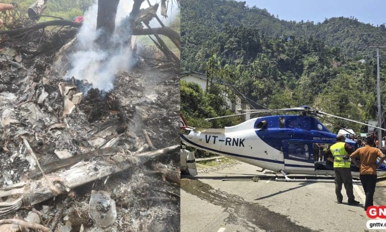 हेलीकाप्टर गुप्तकाशी दुर्घटना में सात की मौत