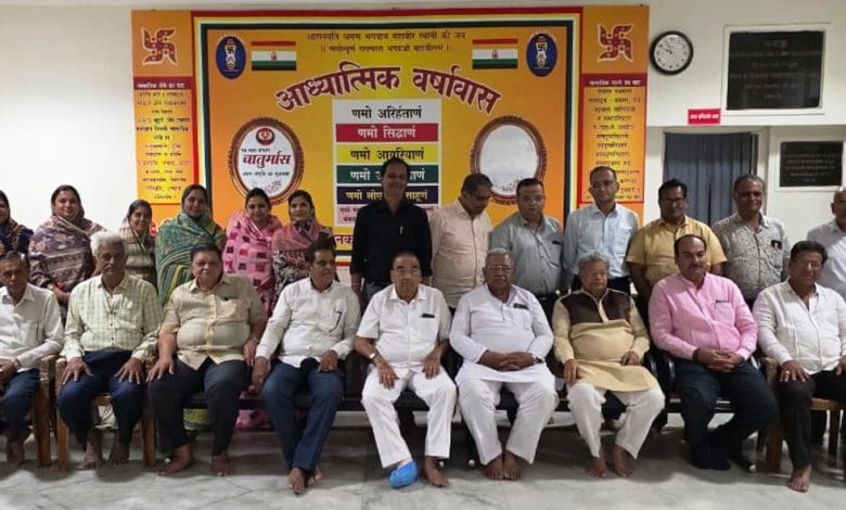 जैन धर्म स्थानक में चातुर्मास सभा सम्पन्न हुई