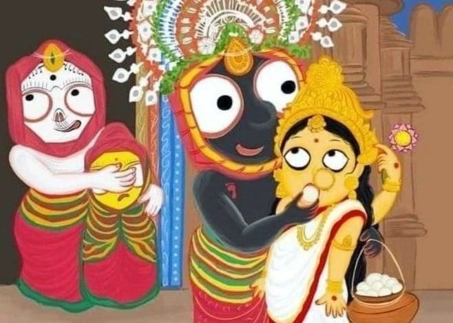 माता लक्ष्मी गुप्त रूप से भगवान जगन्नाथ से मिलने आती हुईं – हेरा पंचमी की दिव्य लीला