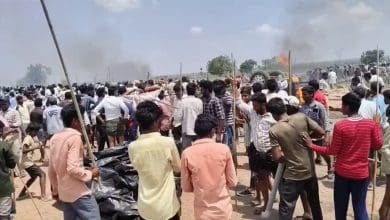 इथेनॉल संयंत्र के विरोध में ग्रामीणों का हिंसक प्रदर्शन