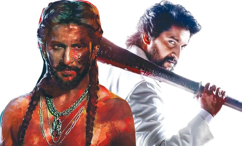 हीरो नानी फिल्म पैराडाइज में गंभीर लुक में