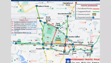 हैदराबाद में तेलंगाना स्थापना दिवस पर ट्रैफिक बदलाव की सूचना