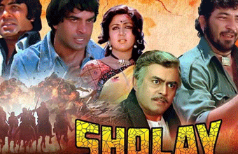 Il Cinema Ritrovato में बोलोग्ना स्क्रीनिंग के लिए शोले का पोस्टर”