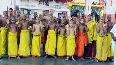 जगन्नाथ मठ हैदराबाद में जनेऊ व ज्येष्ठाभिषेक उत्सव