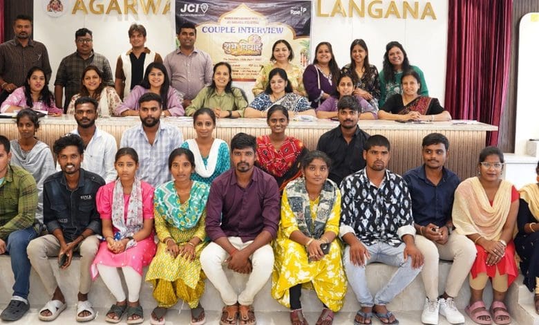 जेसीआई बंजारा हैदराबाद महिला सशक्तिकरण विंग द्वारा सामूहिक विवाह का आयोजन