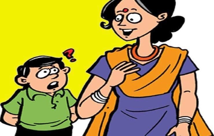 मासूम छात्र रमेश ब्लैकबोर्ड पर लिखे महाभारत को देखकर टीचर से उलझता हुआ