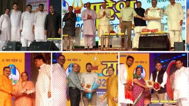 हैदराबाद में महेश नवमी 2025 पर माहेश्वरी समाज की रंग-बिरंगी शोभायात्रा व सांस्कृतिक प्रस्तुतियों के साथ समाज सेवा करते हुए लोग।