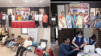 रक्तदान एवं स्वास्थ्य परीक्षण शिविर में समाज की भागीदारी