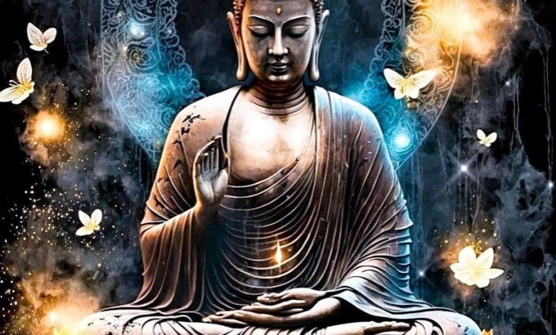 बुद्ध एक अभिभावक को आत्मविश्वास और धैर्य का संदेश देते हुए