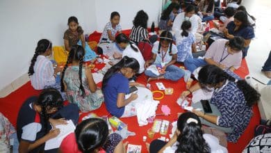 बोलारम में पर्यावरण जागरूकता कार्यशाला के बच्चे