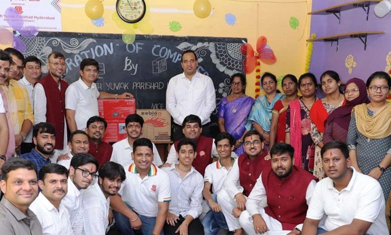 तेरापंथ युवक परिषद की आचार्य महाश्रमण कंप्यूटर लैब उद्घाटन कार्यक्रम की झलक