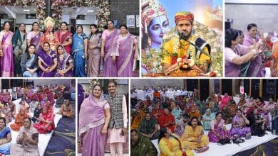 बेगम बाजार स्थित माहेश्वरी भवन में रिद्धि सिद्धि महिला मंडल द्वारा आयोजित संगीतमय रुक्मिणी मंगल कथा महोत्सव के द्वितीय दिवस कथा का श्रवण कराते हुए कथा वाचक श्री सूर्यप्रकाशजी। साथ में अध्यक्षा दुर्गा ओझा, मंत्री मीना खटोड, उपाध्यक्ष सरला मणियार, संरक्षिका सूरज बिरला, सह-मंत्राणी प्रेमा डोबा, कोषाध्यक्ष रेखा बियाणी, प्रचार मंत्राणी रूपा अग्रवाल व अन्य।