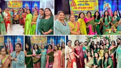 गच्चीबावली में अग्रवाल महिला विंग द्वारा हरियाली तीज का आयोजन