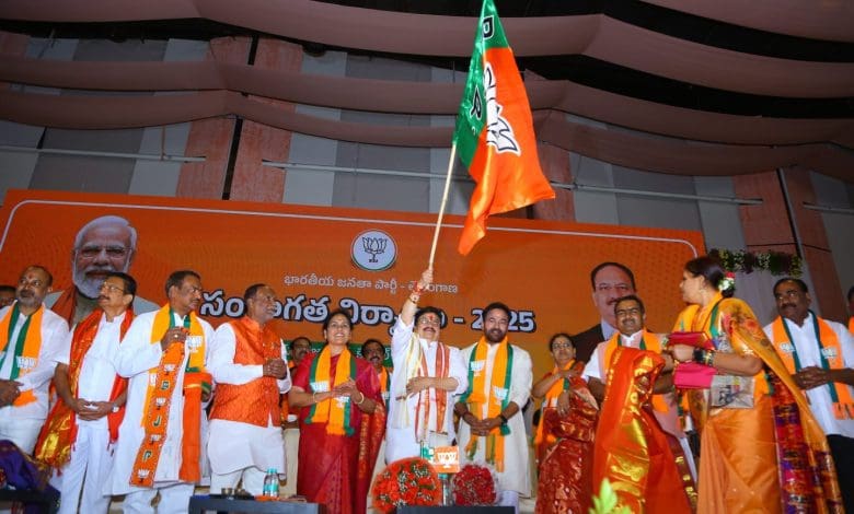 एन. रामचंदर राव की भाजपा अध्यक्ष पद पर ताजपोशी