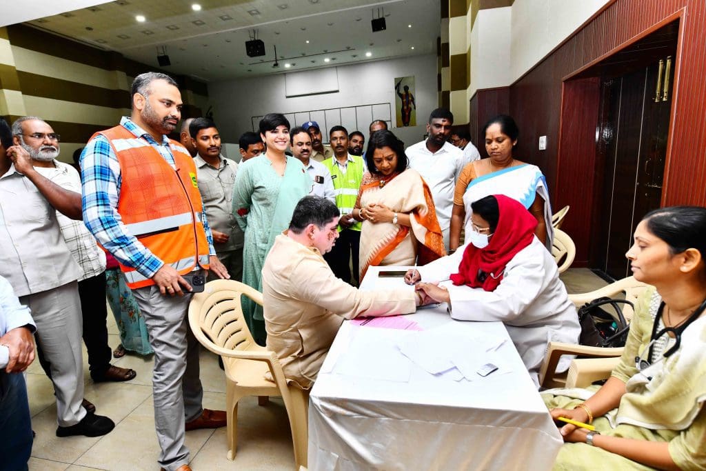 जीएचएमसी सफाई कर्मियों के स्वास्थ्य शिविर में मंत्री ने कहा कि सफाई कर्मियों के वेतन में वृद्धि की योजना सरकार के विचाराधीन है।