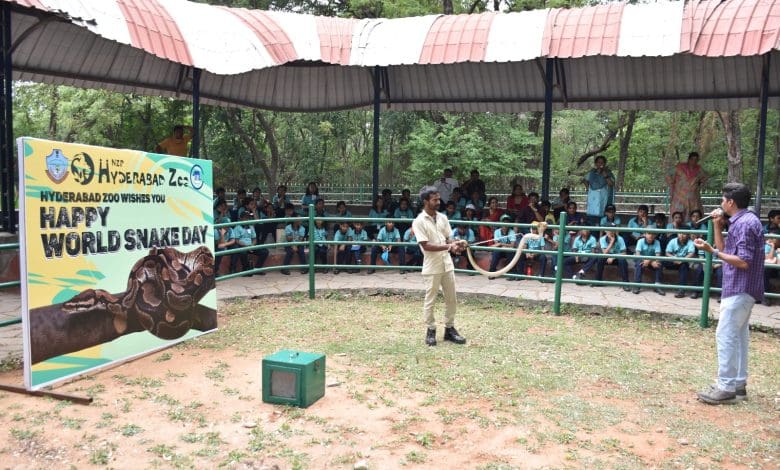 नेहरू प्राणी उद्यान में सर्प जागरूकता कार्यक्रम की झलक