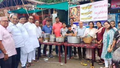 निशुल्क अन्नदान कार्यक्रम का बेगम बाजार में शुभारंभ