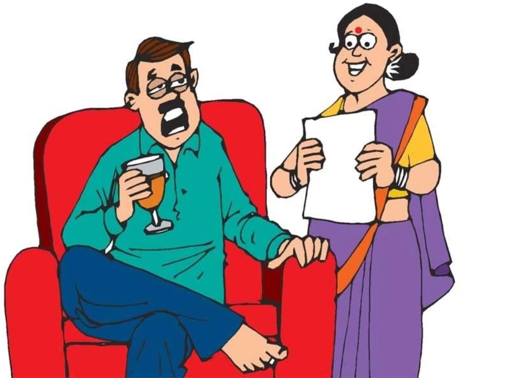 पति-पत्नी की मजेदार तकरार में ज़हर भी फेल हो गया