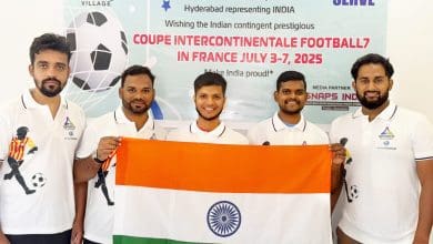 फुटबाल 7 ए साइड भारतीय टीम में हैदराबाद के खिलाड़ी