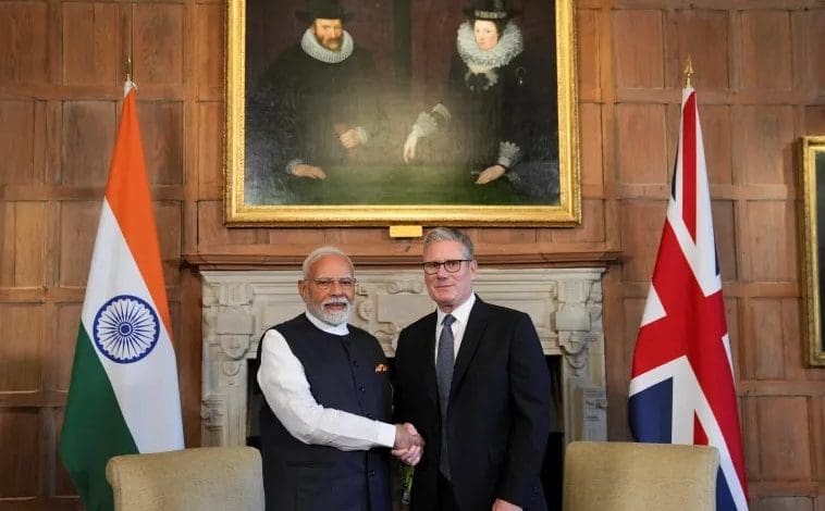 भारत और ब्रिटेन व्यापक आर्थिक समझौता पर आधारित लेख