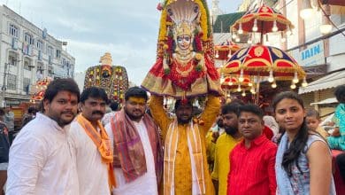 उज्जैनी महाँकाली मंदिर में लश्कर बोनालू उत्सव की झलक