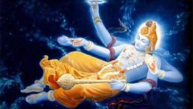 चातुर्मास के दौरान योगनिद्रा में भगवान विष्णु और देवी-देवताओं का चित्रण
