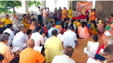 बिरला मंदिर में गीता परिवार का गुरु पूर्णिमा उत्सव