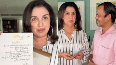 फराह खान को मिला अमिताभ बच्चन का खूबसूरत हस्तलिखित पत्र