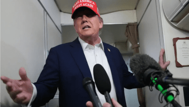 ईरान के परमाणु कार्यक्रम पर बयान देते अमेरिकी राष्ट्रपति डोनाल्ड ट्रम्प