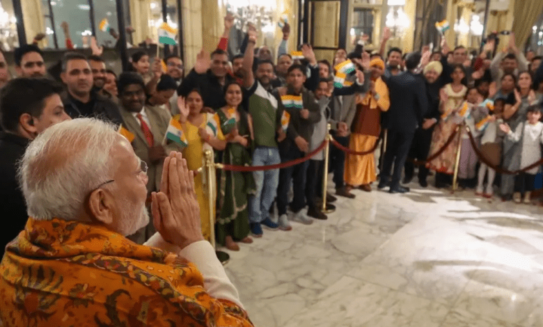 भारतीय डायस्पोरा ने ‘भारत माता की जय’ नारे लगाए