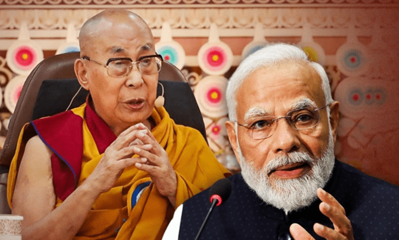 पीएम मोदी दलाई लामा को 90वें जन्मदिन पर शुभकामनाएं देते हुए।