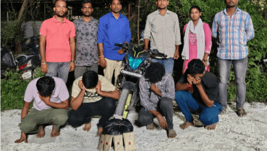 हैदराबाद में आबकारी पुलिस द्वारा जब्त किया गया गांजा और आरोपी