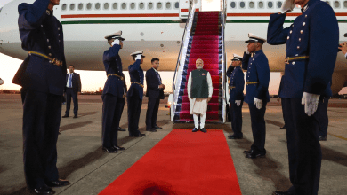 ब्रिक्स शिखर सम्मेलन के बाद ब्रासीलिया रवाना होते प्रधानमंत्री मोदी