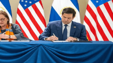 मार्को रुबियो ट्रंप की विदेश नीति पर बयान देते हुए