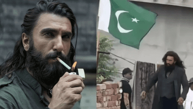 धुरंधर फिल्म के सेट पर लुधियाना में शूटिंग के दौरान पाकिस्तानी झंडा बैकग्राउंड में लहरा रहा है”