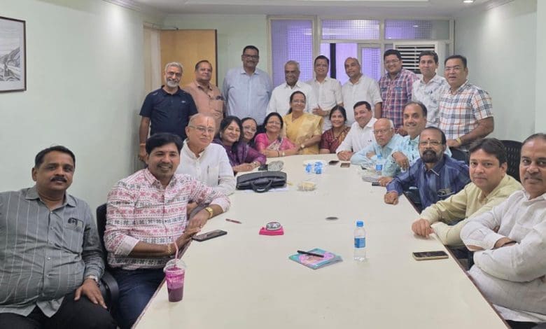 माहेश्वरी महाकुंभ 2026 हेतु जोधपुर अधिवेशन बैठक का दृश्य