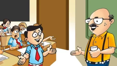 चंटू का मजेदार जवाब और मास्टर जी द्वारा मुर्गा बना देने का हंसी भरा किस्सा।