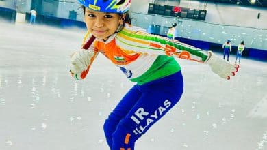 चानस्या गौड़ नेशनल आइस स्केटिंग पदक विजेता