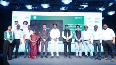 तेलंगाना एआई डेटा एक्सचेंज उद्घाटन समारोह का दृश्य