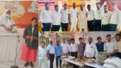 जैन धर्म के अनुकंपा सिद्धांत पर प्रवचन सभा का दृश्य