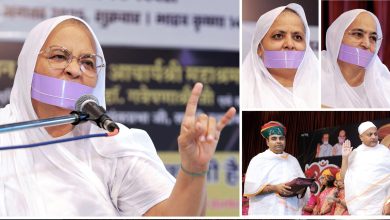 साध्वी डॉ. गवेषणाश्रीजी तेरापंथ सभा में सामायिक प्रवचन देती हुई