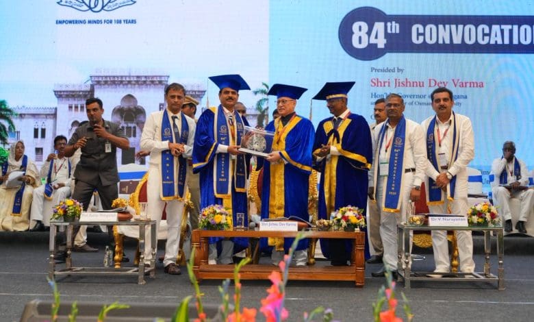 उस्मानिया विश्वविद्यालय दीक्षांत समारोह और इसरो सम्मान