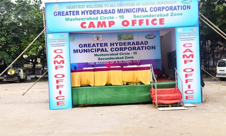 हैदराबाद में जीएचएमसी द्वारा 74 कृत्रिम गणेश विसर्जन केंद्र