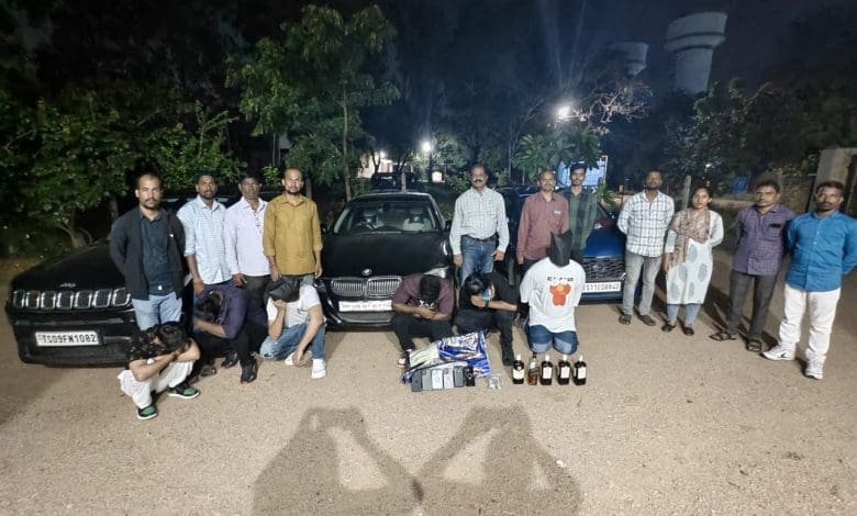 चेवेल्ला फार्म हाउस ड्रग पार्टी में IT कर्मचारियों की गिरफ्तारी