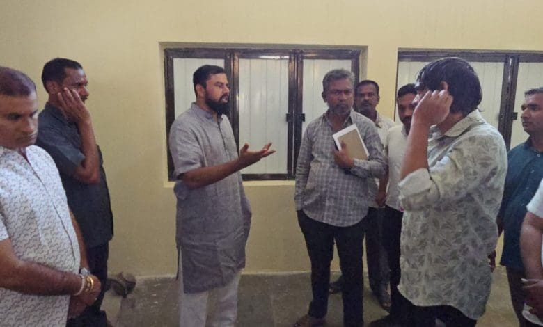 राजा सिंह द्वारा रक्षाबंधन पूर्व स्टेडियम निरीक्षण