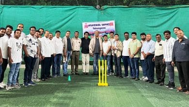 अग्रवाल समाज बॉक्स क्रिकेट आयोजन का दृश्य