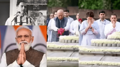 राजीव गांधी की जयंती पर प्रधानमंत्री और कांग्रेसी नेताओं ने श्रद्धांजलि दी