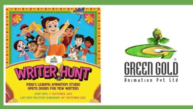 ग्रीन गोल्ड एनिमेशन द्वारा राष्ट्रव्यापी लेखक खोज अभियान का पोस्टर