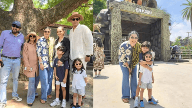सानिया मिर्ज़ा और परिवार हैदराबाद चिड़ियाघर में प्री-बर्थडे आउटिंग के दौरान